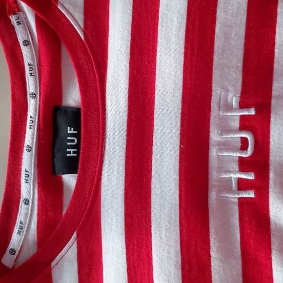 HUF long sleeve stripe shirt size L - Picture 2 of 8